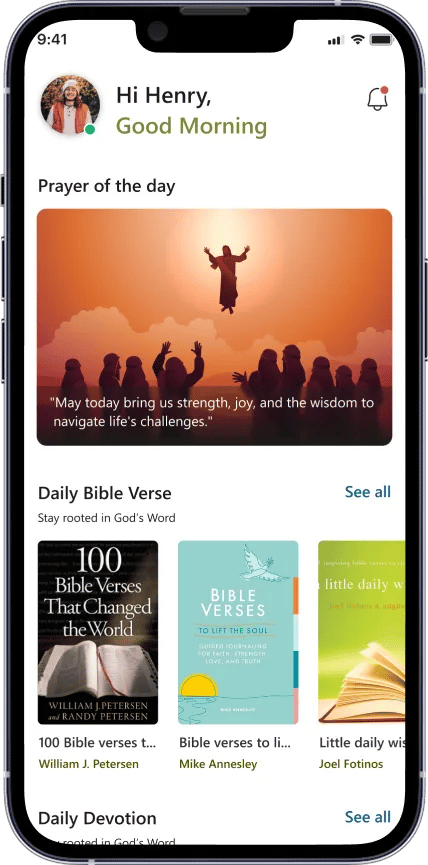 Church App's Home Page
